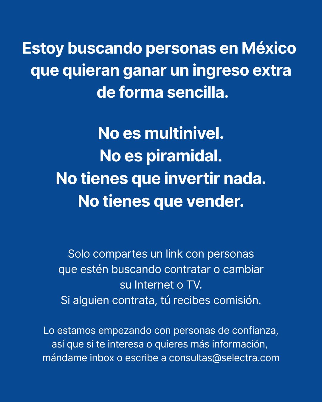 Gana dinero recomendando Internet y TV – Sin vender