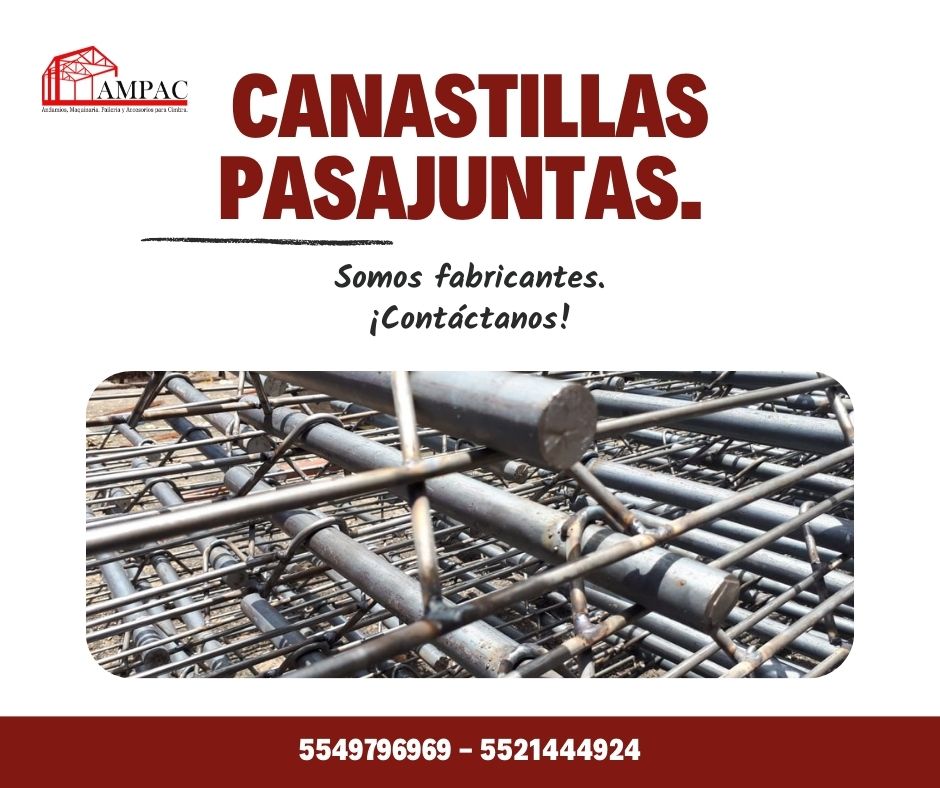 Canastillas pasajuntas para concreto AMPAC