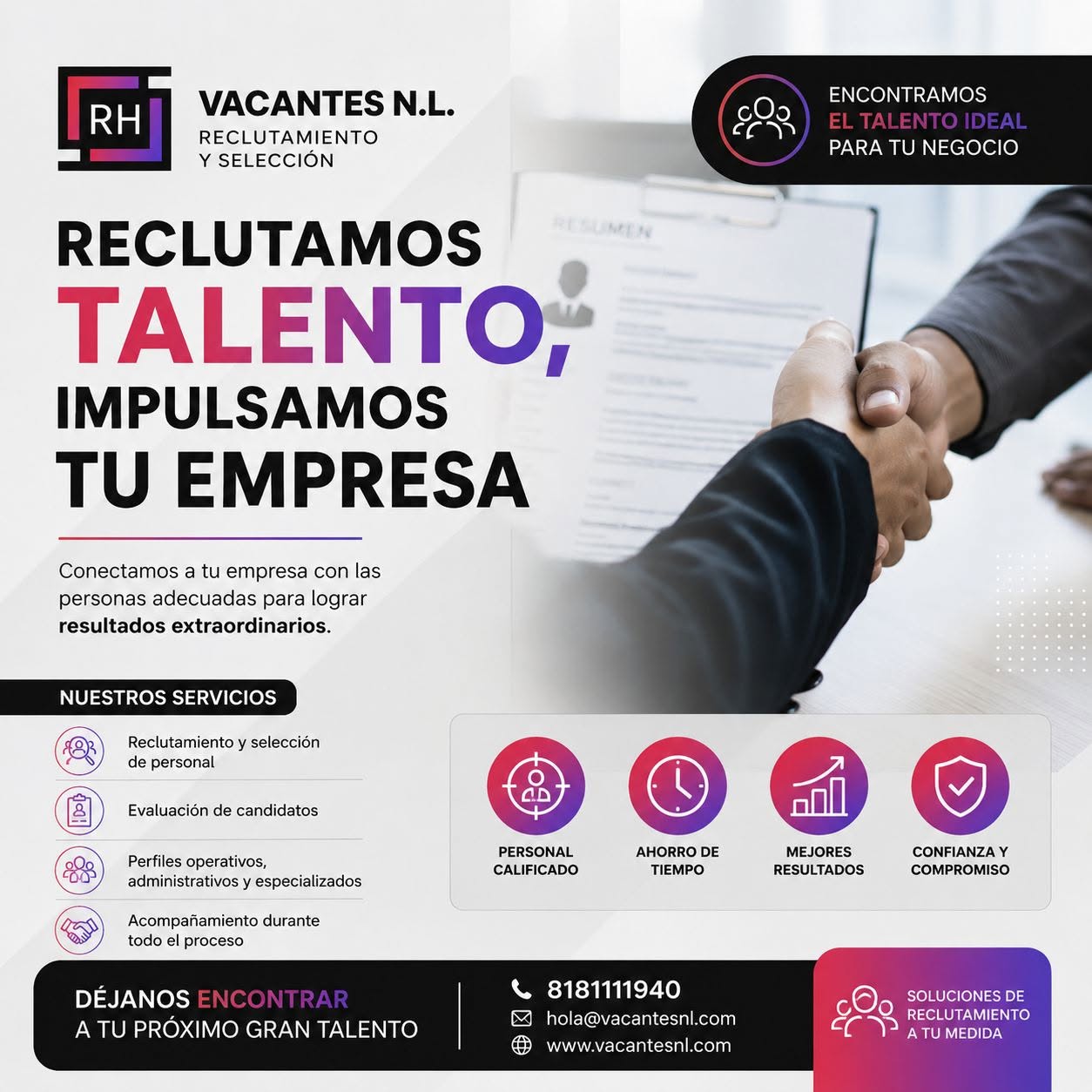 Servicios de reclutamiento y seleccion de personal