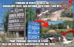 TERRENO EN VENTA EN VALLE DE GUADALUPE SECCION SAN ANTONIO 2500 MTS EN LOMA CON VISTA PROP. PRIVADA